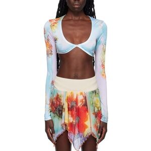 JEAN PAUL GAULTIER
Blue 'The Blue Body Flower' Long Sleeve T-Shirt small